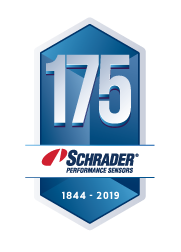 Logotipo del aniversario de Schrader