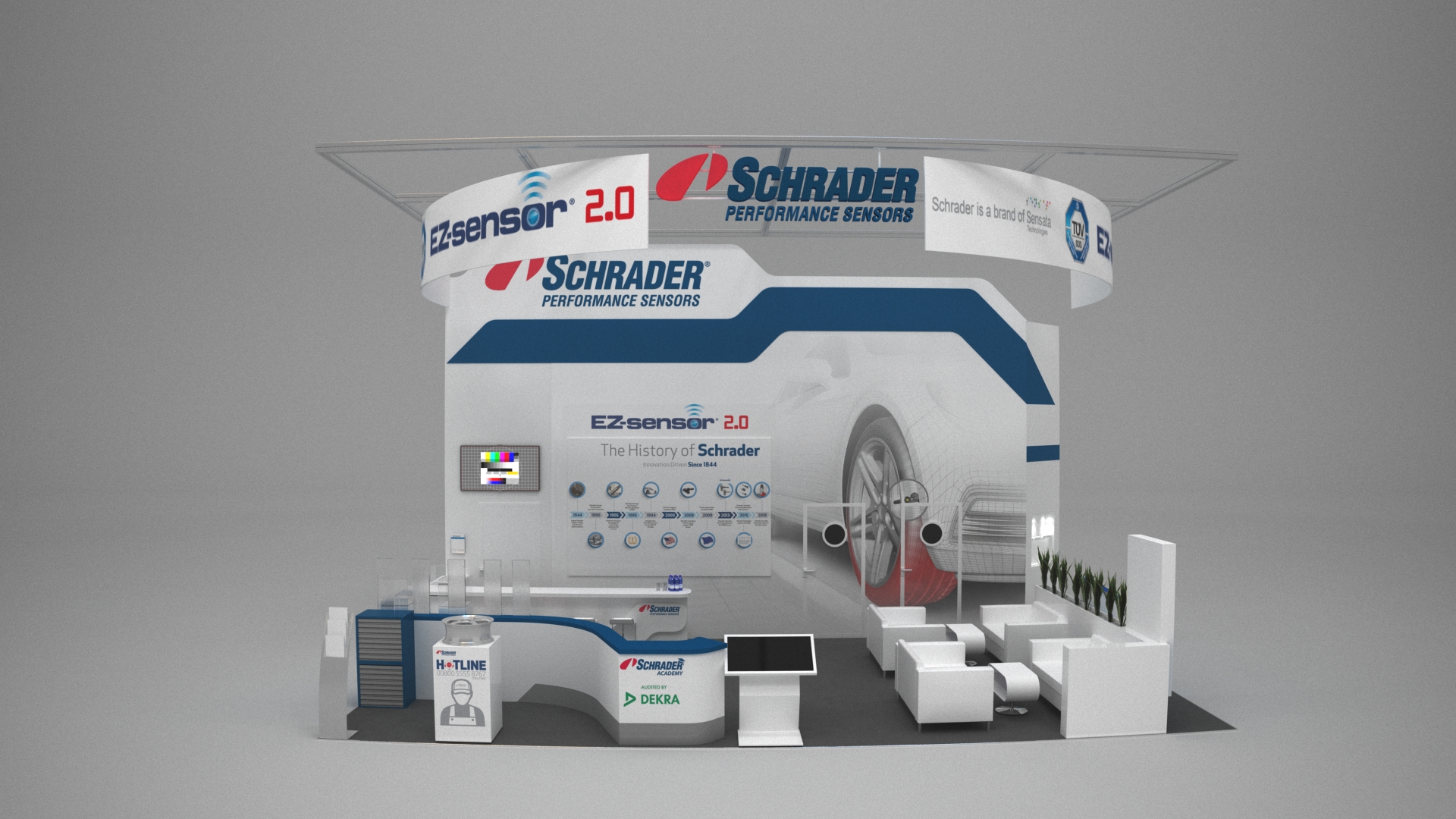 Schrader booth at automechanika frankfurt