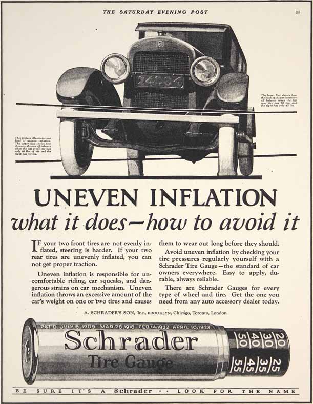 Schrader Vintage Ad